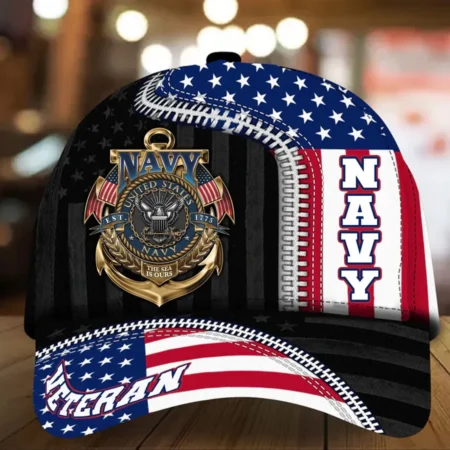 Caps U.S. Navy  Honor  Military Inspired All Over Prints Veterans Day Tribute