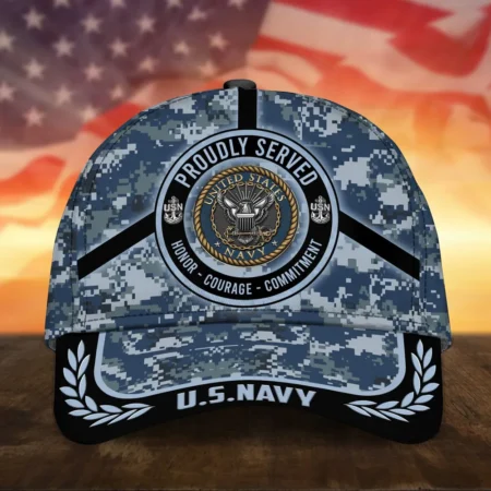 Caps U.S. Navy  Respect Our Veterans All Over Prints Honoring All Who Served Heroes Remembere