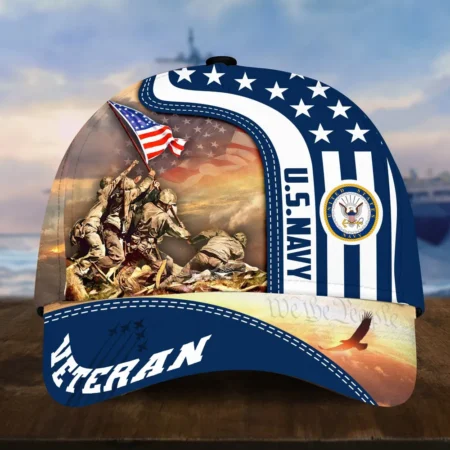 Caps U.S. Navy  Respect Our Veterans  Military Inspired All Over Prints Honoring Our Heroes