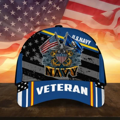 Caps U.S. Navy  Tribute to American Veterans Honoring All Who Served Saluting Our Veterans