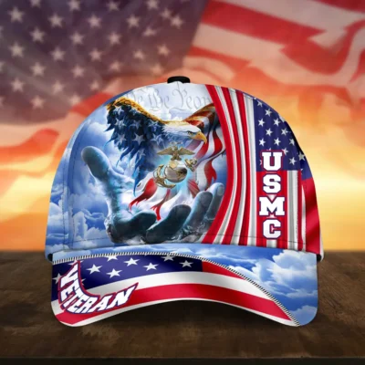 Caps U.S.M.C Honoring Tribute to Our Military Veterans Day Tribute Collection