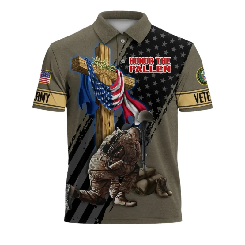 U.S. Army Short Polo Shirts All Over Prints U.S. Veterans Veteran Day