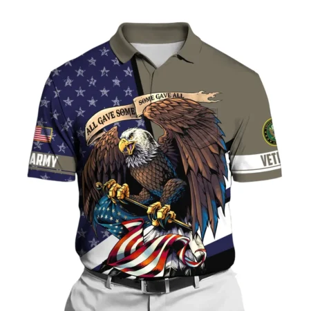 U.S. Army Short Polo Shirts All Over Prints U.S. Veterans Veteran Day