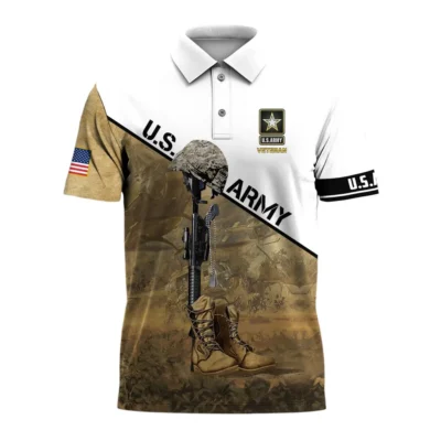 U.S. Army Short Polo Shirts All Over Prints U.S. Veterans Veteran Day