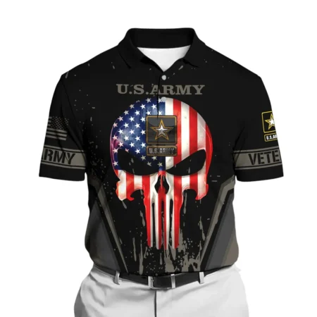 U.S. Army Short Polo Shirts All Over Prints U.S. Veterans Veteran Day