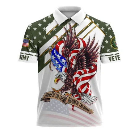 U.S. Army Short Polo Shirts Honoring All Who Served Remember Honor Respect Veteran Day