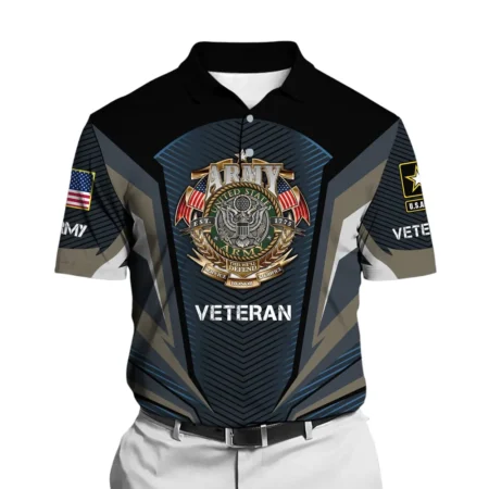 U.S. Army Short Polo Shirts Honoring All Who Served Remember Honor Respect Veteran Day