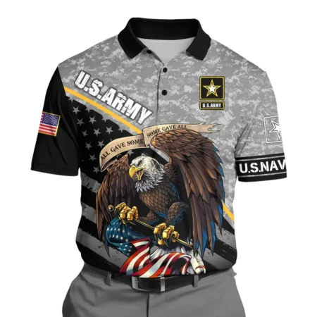 U.S. Army Short Polo Shirts Honoring All Who Served Remember Honor Respect Veteran Day