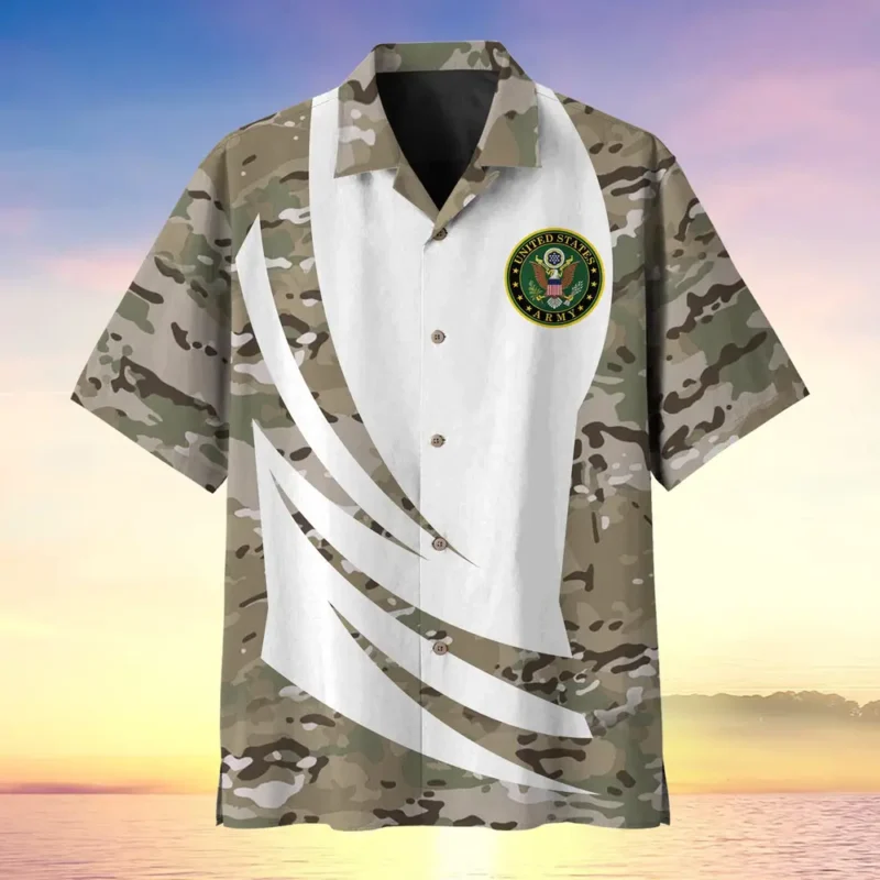 U.S. Army Veteran All Over Prints Oversized Hawaiian Shirt Veteran Pride Appreciation Gifts For Military Veterans