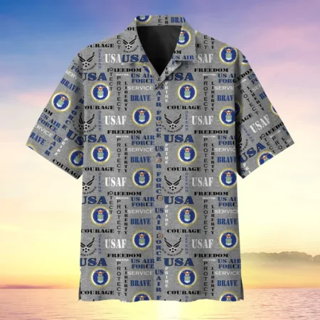 U.S. Air Force Veteran U.S. Air Force Retirees Appreciation Gifts For Military Veterans All Over Prints Oversized Hawaiian Shirt