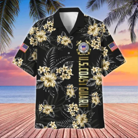 U.S. Coast Guard Veteran Veteran Pride Appreciation Gifts For Military Veterans All Over Prints Oversized Hawaiian Shirt