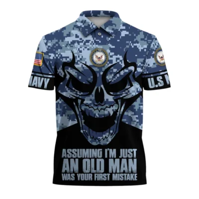 United States Navy Short Polo Shirts American Veterans Honoring All Who Served All Over Prints Shirt