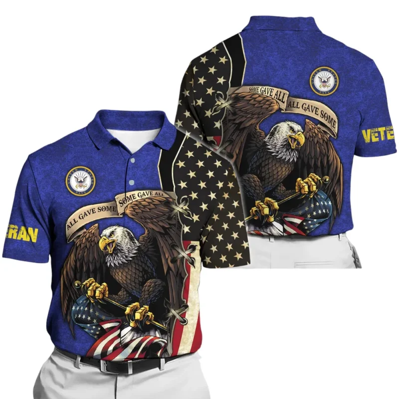 United States Navy Short Polo Shirts American Veterans Honoring All Who Served All Over Prints Shirt