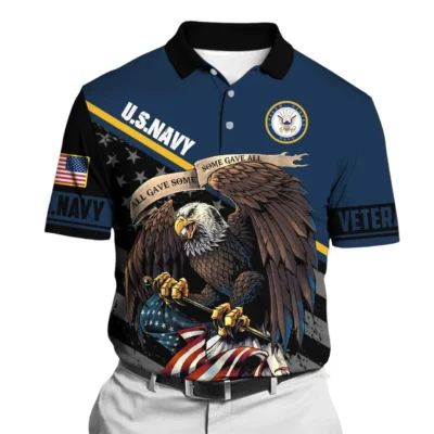 United States Navy Short Polo Shirts American Veterans Honoring All Who Served All Over Prints Shirt