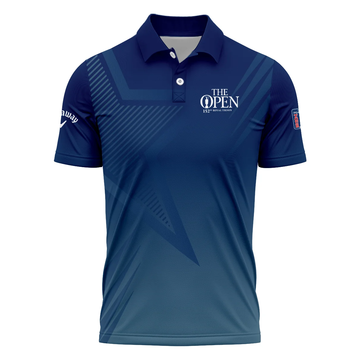 Callaway 152nd Open Championship Abstract Background Dark Blue Gradient Star Line Performance T-Shirt All Over Prints HOTOP260624A04CLWTS