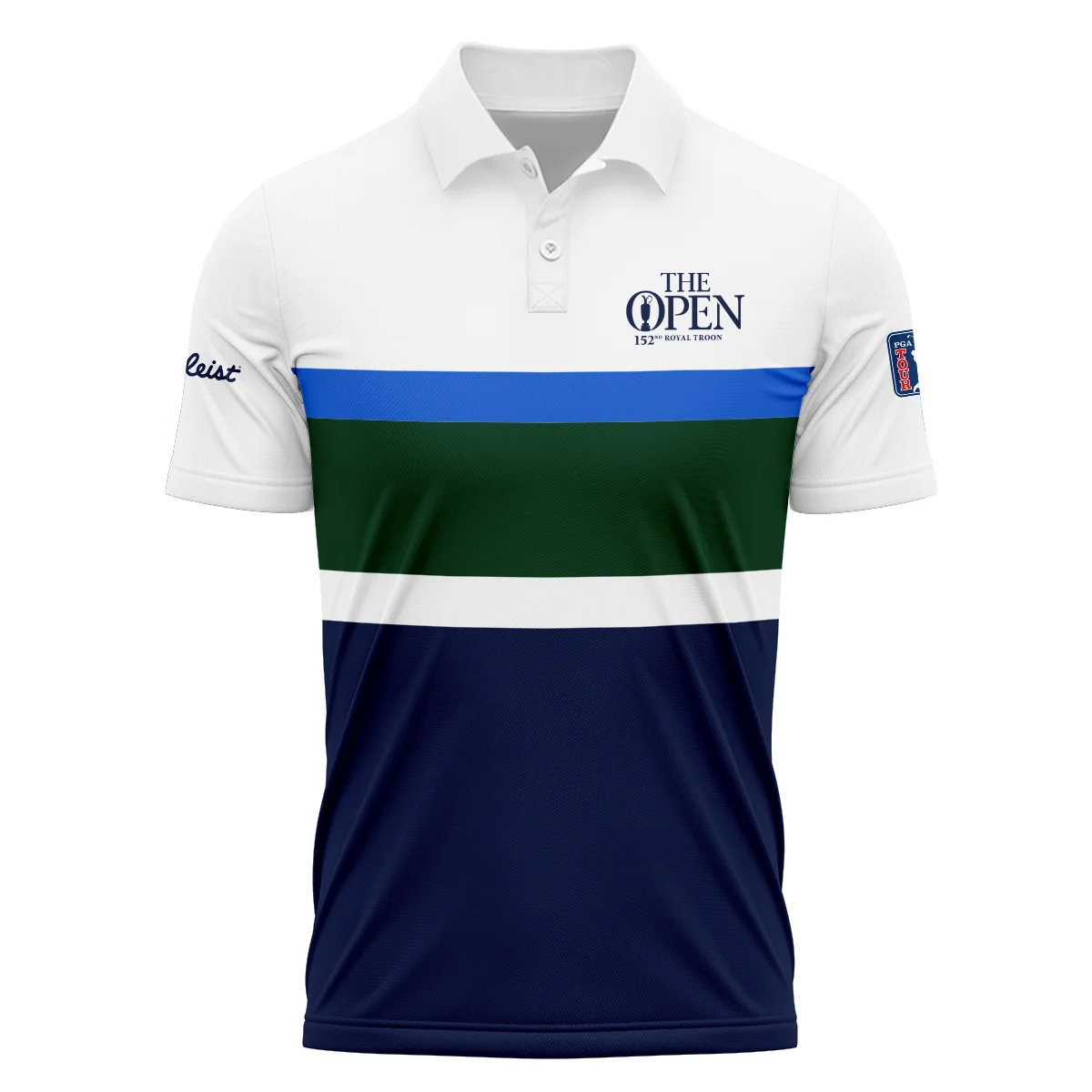 White Blue Green Background Titleist 152nd Open Championship Polo Shirt All Over Prints HOTOP270624A01TLPL