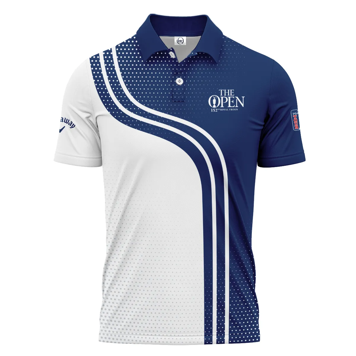 Golf Blue Mix White Sport 152nd Open Championship Pinehurst Callaway Polo Shirt All Over Prints QTTOP1806A1CLWPL
