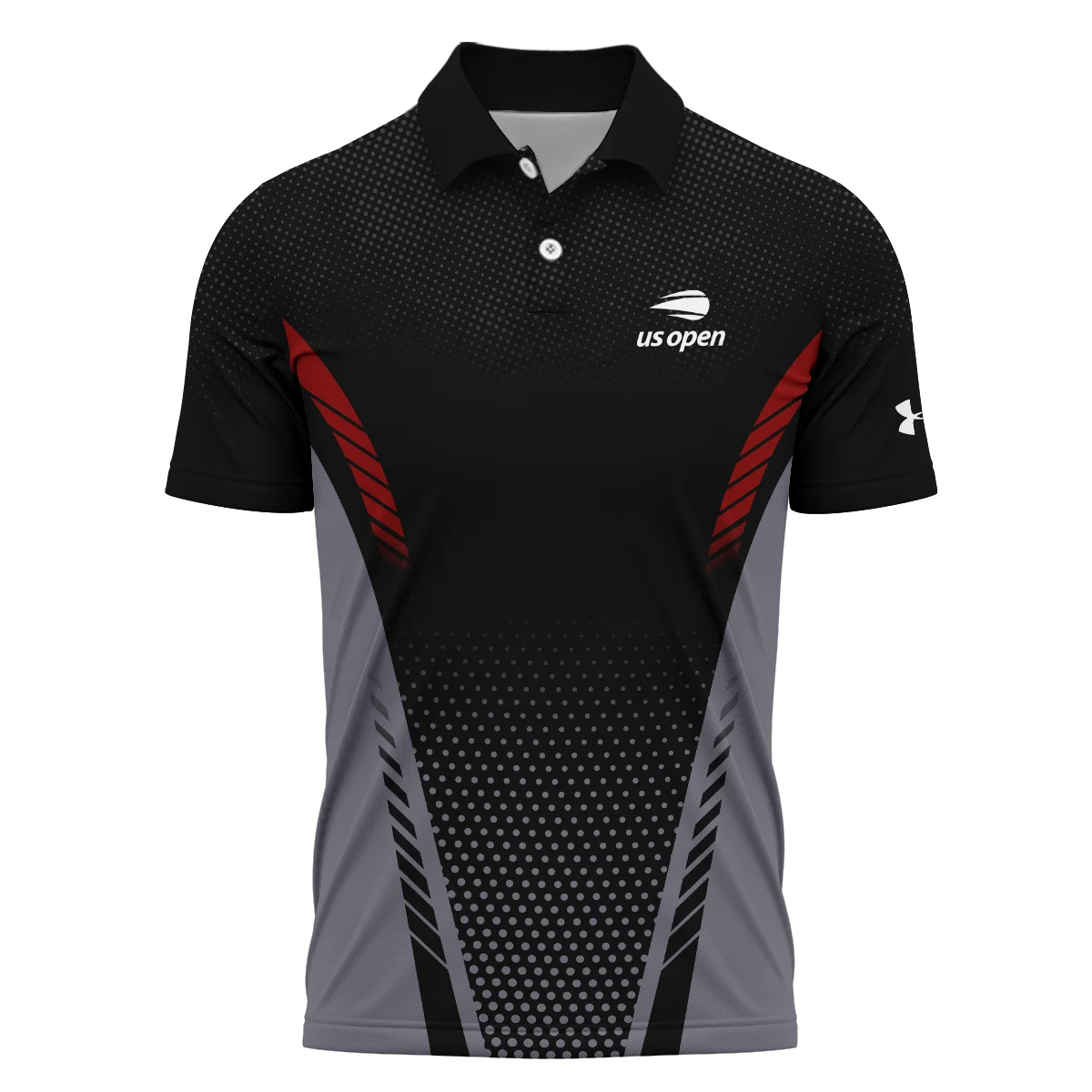 Sport Under Armour US Open Tennis Vneck Polo Shirt All Over Prints  QTUST2506A1UAZVPL
