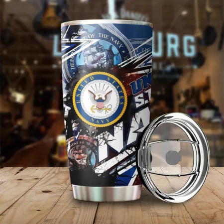 United States Armed Forces U.S. Navy Veterans Tumbler Cup