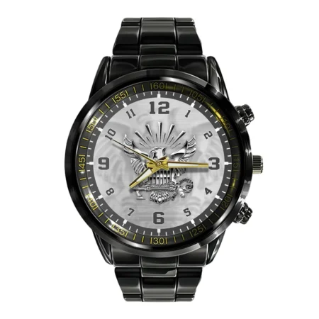 U.S. Navy Black Stainless Steel Watch All Over Print BLVTR060524A01NV3