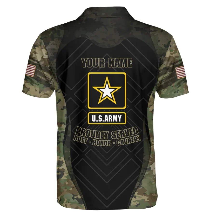 All Gave Some Duty Honor Country Custom Name U.S. Army All Over Prints Polo Shirt