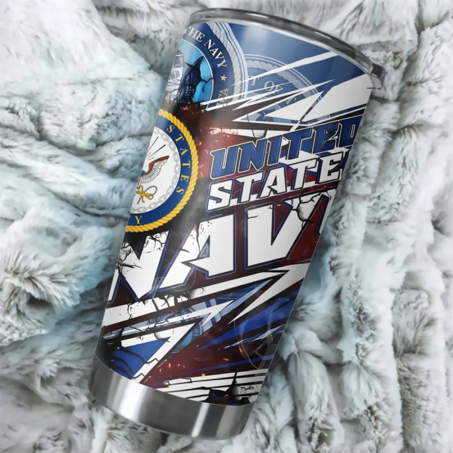United States Armed Forces U.S. Navy Veterans Tumbler Cup