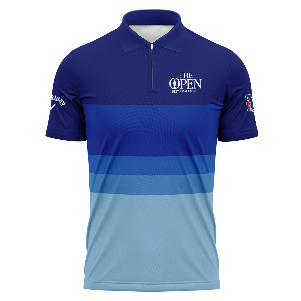 Blue Gradient Line Pattern Background Callaway 152nd Open Championship Quarter-Zip Jacket All Over Prints HOTOP270624A04CLWSWZ