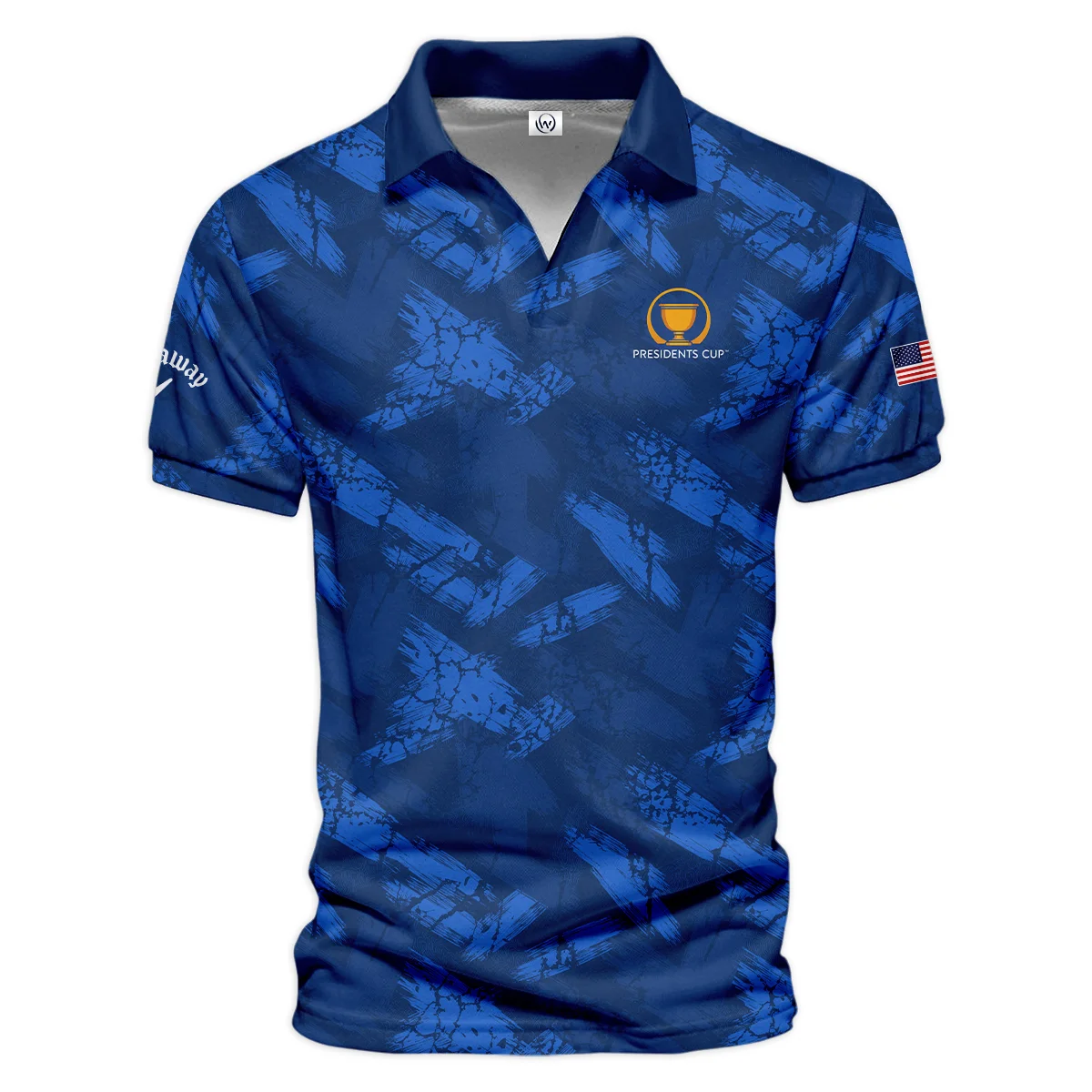 Golf Dark Blue With Grunge Pattern Presidents Cup Callaway Zipper Hoodie Shirt All Over Prints HOPDC210624A01CLWZHD