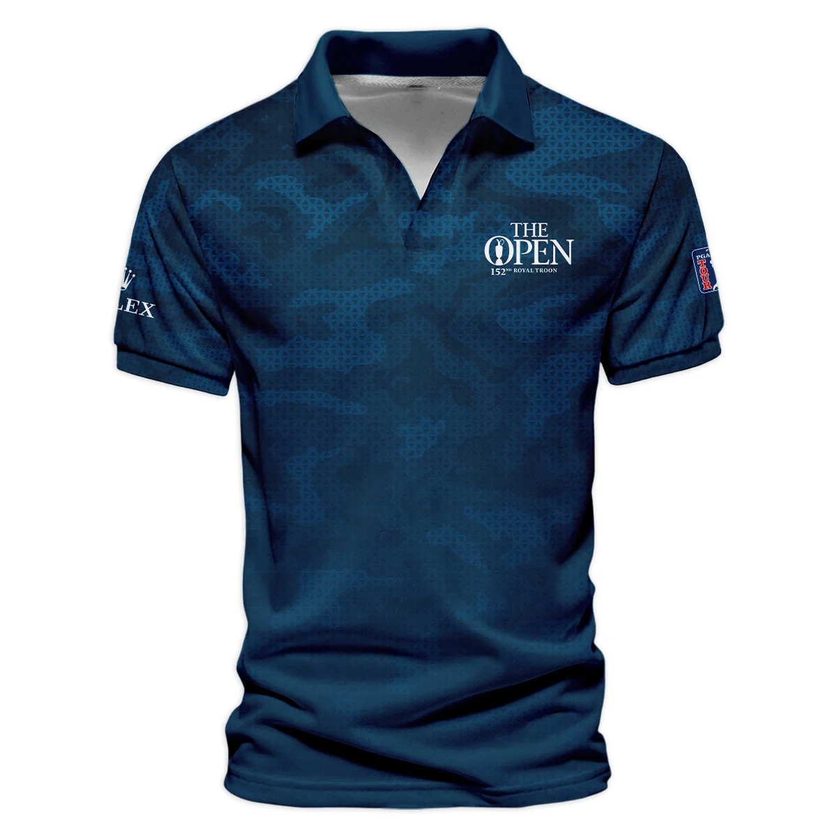 Rolex 152nd Open Championship Dark Blue Abstract Background Performance T-Shirt All Over Prints HOTOP260624A02ROXTS
