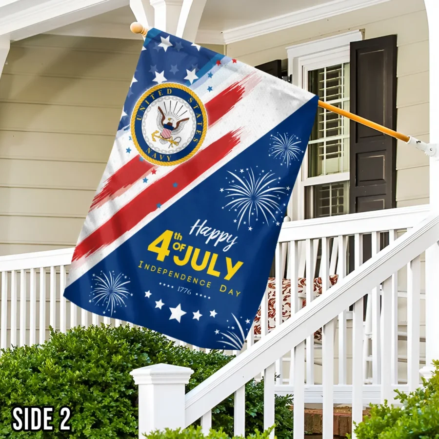 United States Armed Forces Happy 4th of July Independence Day U.S. Navy Flag