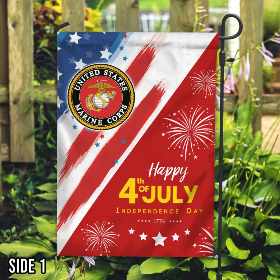 United States Armed Forces Happy 4th of July Independence Day U.S. Marine Corps Flag