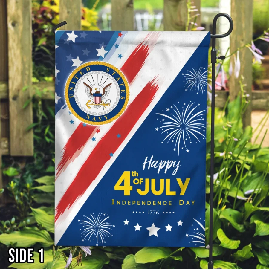 United States Armed Forces Happy 4th of July Independence Day U.S. Navy Flag