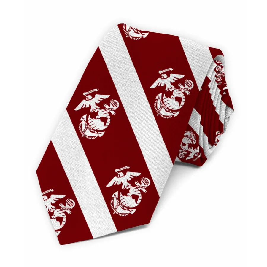 United States Armed Forces Classic Necktie U.S. Marine Corps Two Sides Print Gifts