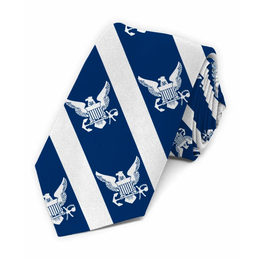 United States Armed Forces Classic Necktie U.S. Navy Two Sides Print Gifts