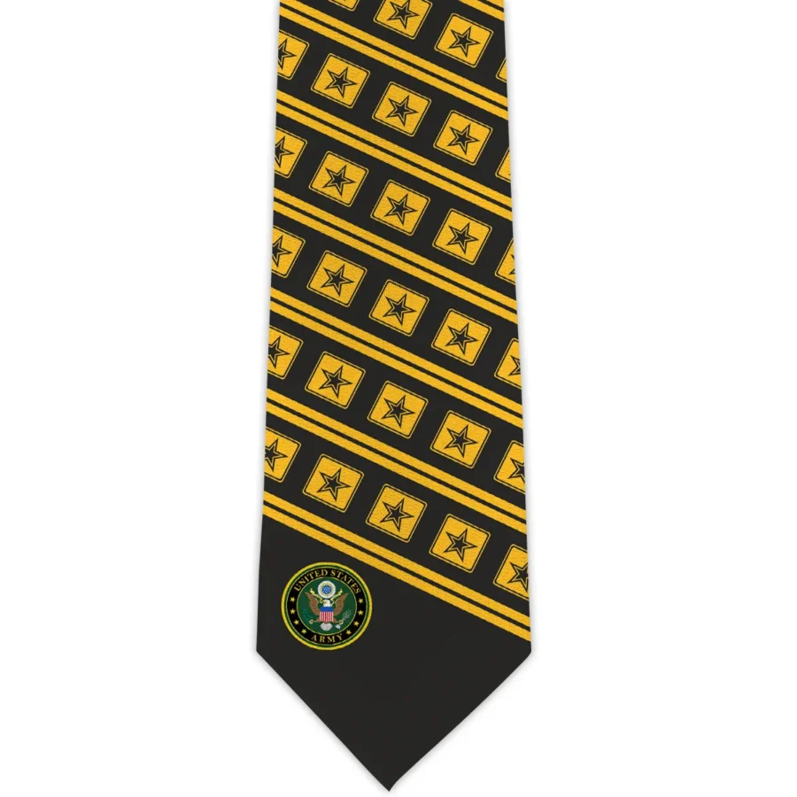 United States Armed Forces Classic Necktie U.S. Army Two Sides Print Gifts