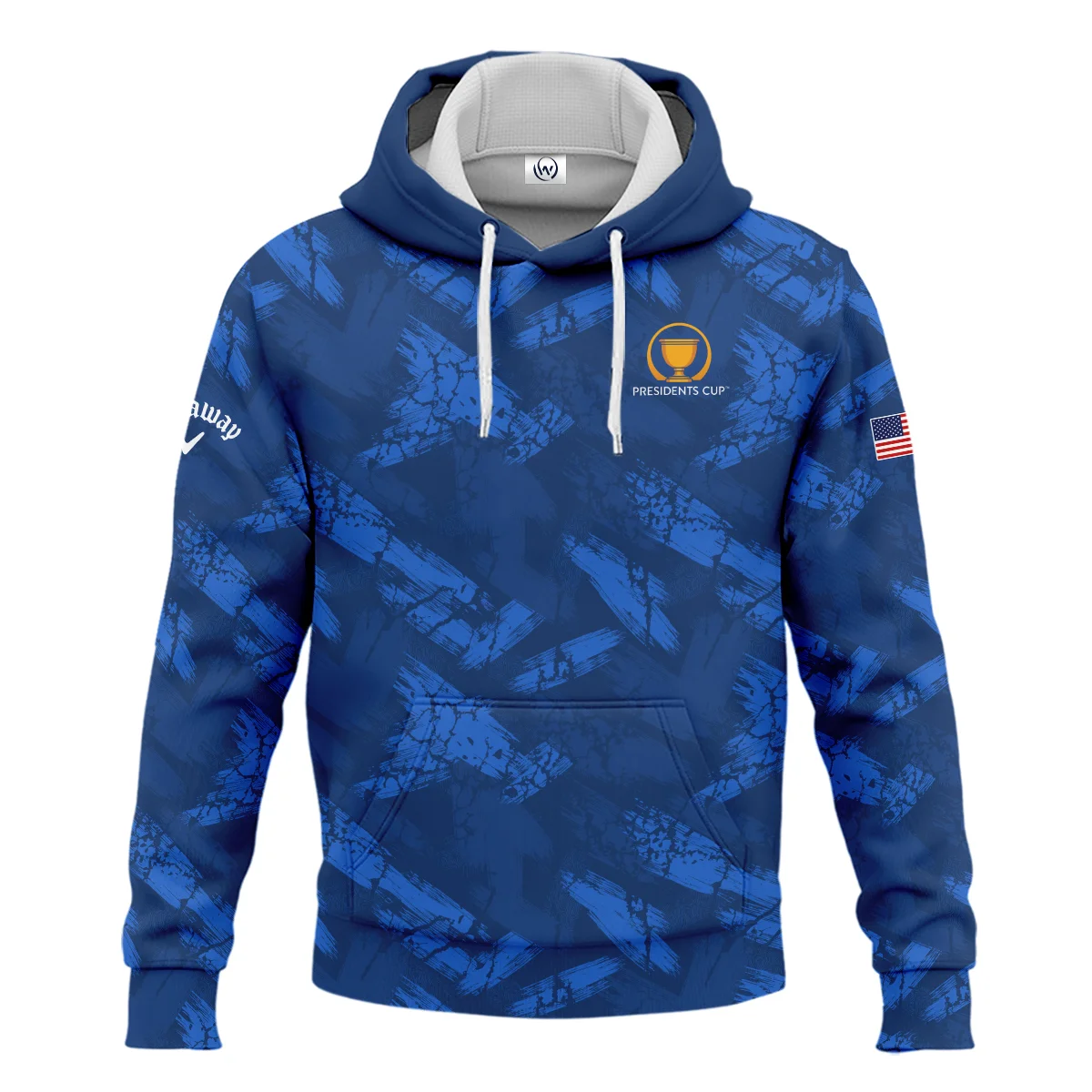 Golf Dark Blue With Grunge Pattern Presidents Cup Callaway Hoodie Shirt All Over Prints HOPDC210624A01CLWHD