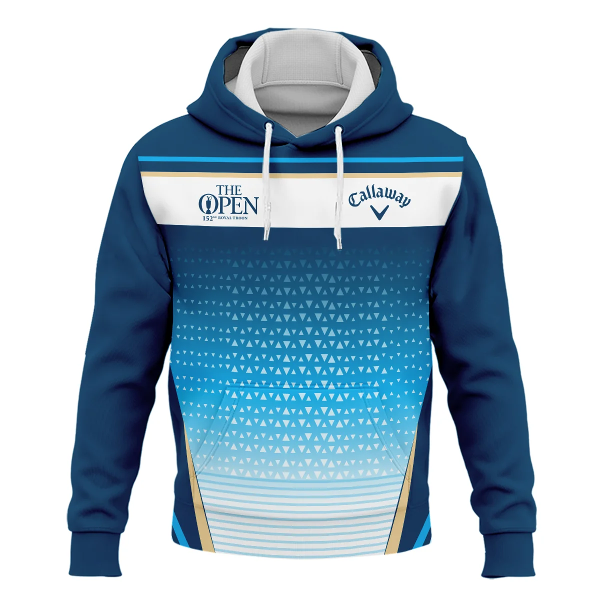 152nd The Open Championship Golf Blue Yellow White Pattern Background Callaway Zipper Hoodie Shirt All Over Prints HOTOP250624A01CLWZHD