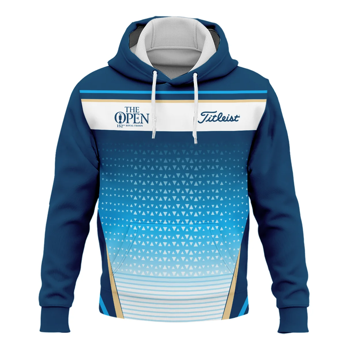 152nd The Open Championship Golf Blue Yellow White Pattern Background Titleist Hoodie Shirt All Over Prints HOTOP250624A01TLHD