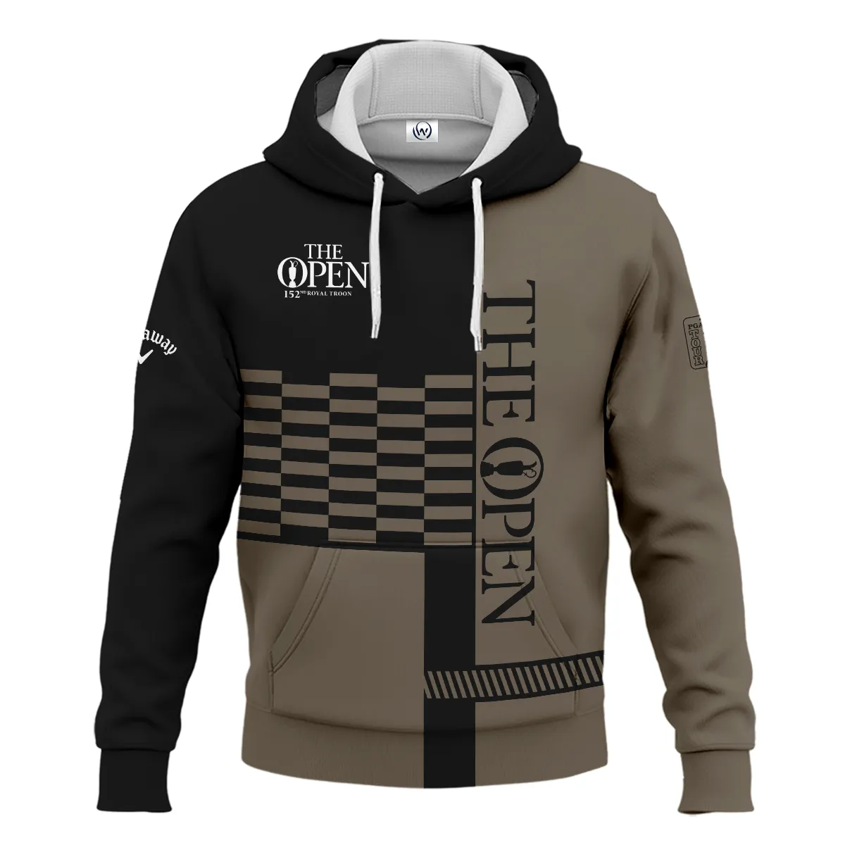 Golf Brown Color 152nd Open Championship Pinehurst Callaway Hoodie Shirt All Over Prints QTTOP206A2CLWHD