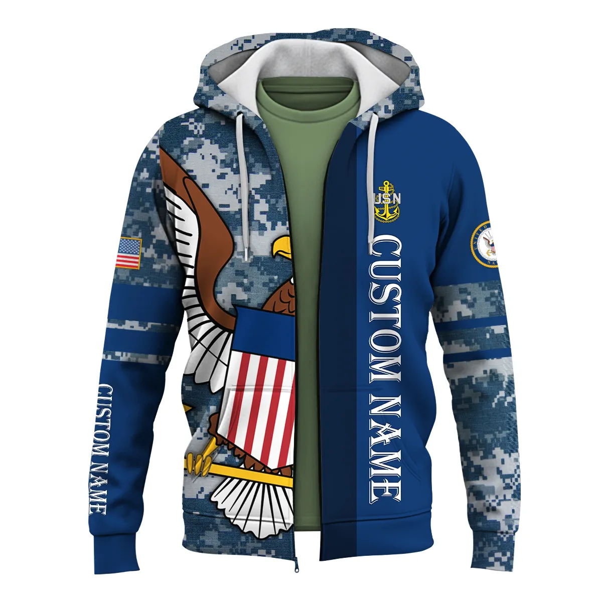 Personalized Gift Being A Veteran Never Ends Camo Pattern U.S. Coast Guard Apparel All Over Prints BLVTR210624A02CG