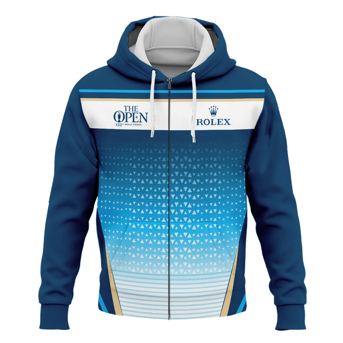 152nd The Open Championship Golf Blue Yellow White Pattern Background Rolex Hoodie Shirt All Over Prints HOTOP250624A01ROXHD