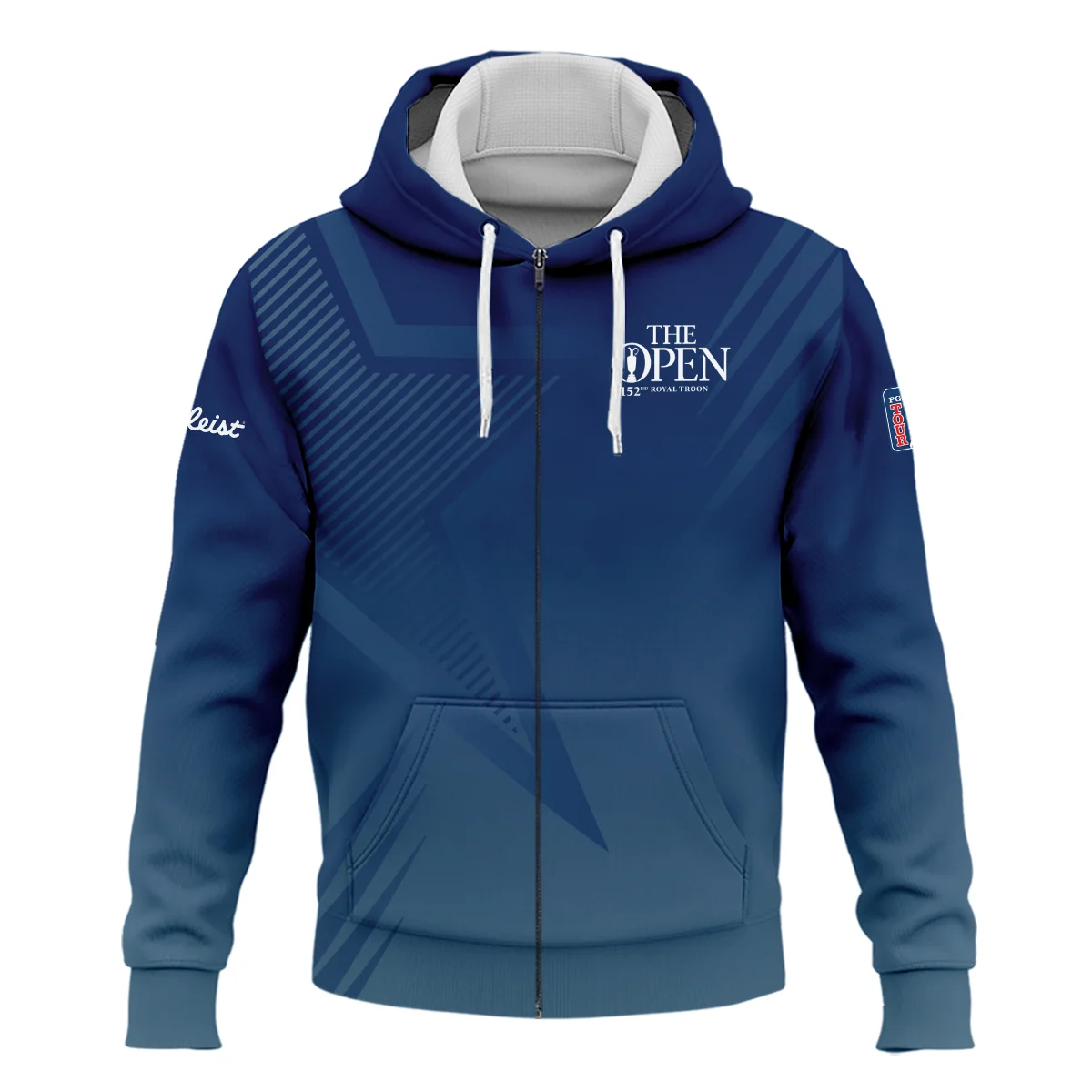 Titleist 152nd Open Championship Abstract Background Dark Blue Gradient Star Line Quarter-Zip Jacket All Over Prints HOTOP260624A04TLSWZ
