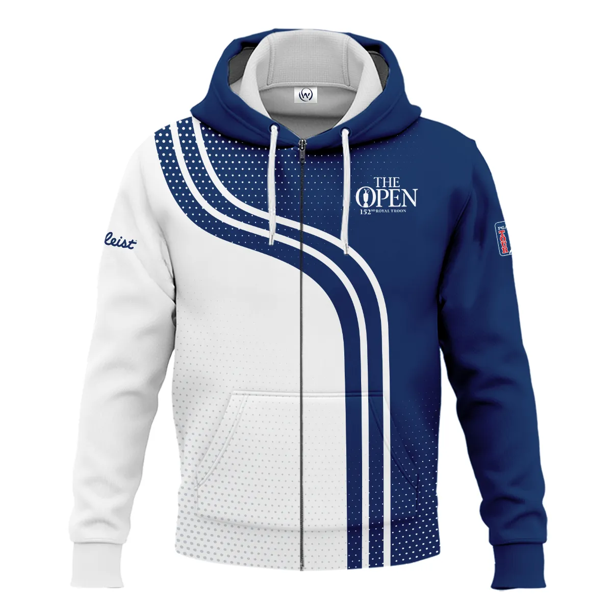 Golf Blue Mix White Sport 152nd Open Championship Pinehurst Titleist Sleeveless Jacket All Over Prints QTTOP1806A1TLSJK