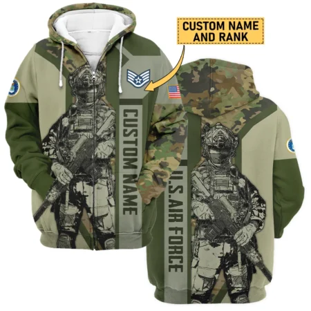 Custom Rank And Name U.S. Army Veterans Premium Hoodie Shirt All Over Prints Gift Loves