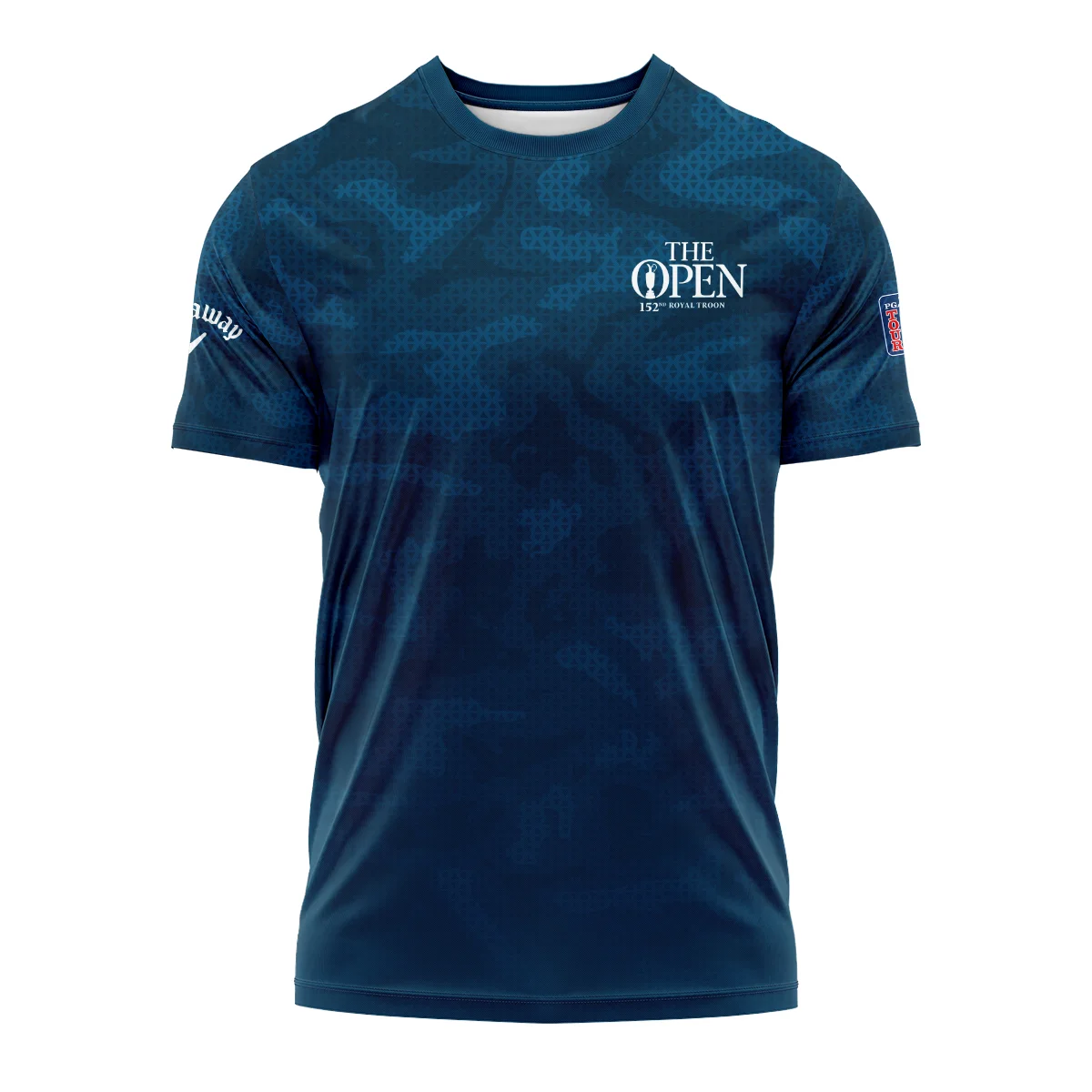 Callaway 152nd Open Championship Dark Blue Abstract Background Performance T-Shirt All Over Prints HOTOP260624A02CLWTS