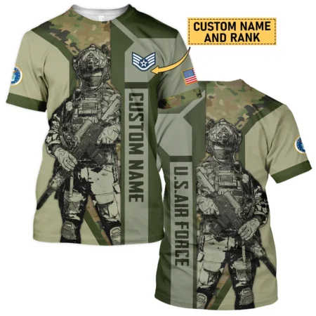 Custom Rank And Name U.S. Marine Corps Veterans Premium Polo Shirt All Over Prints Gift Loves