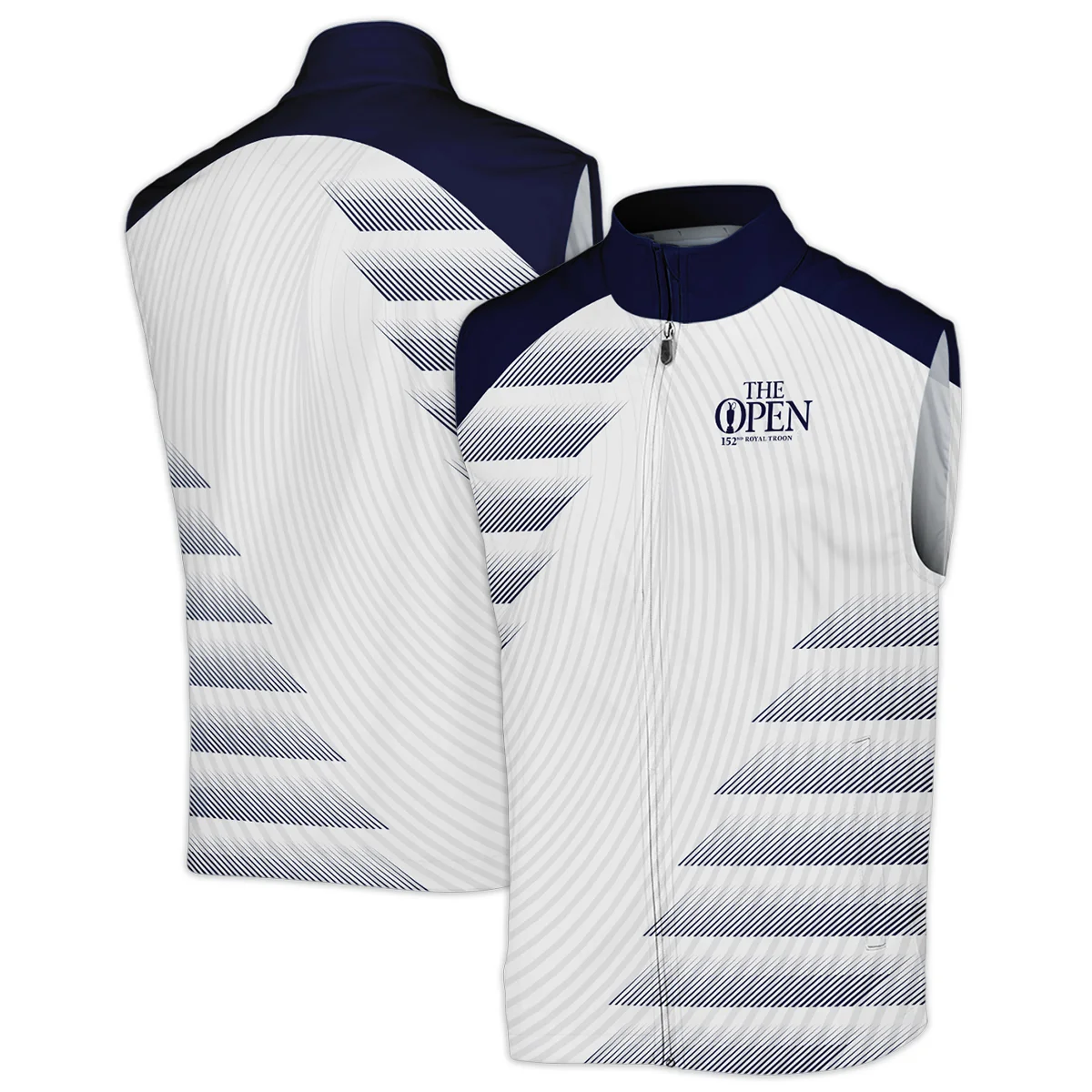 Callaway 152nd Open Championship Blue White Line Pattern Zipper Hoodie Shirt All Over Prints HOTOP280624A02CLWZHD