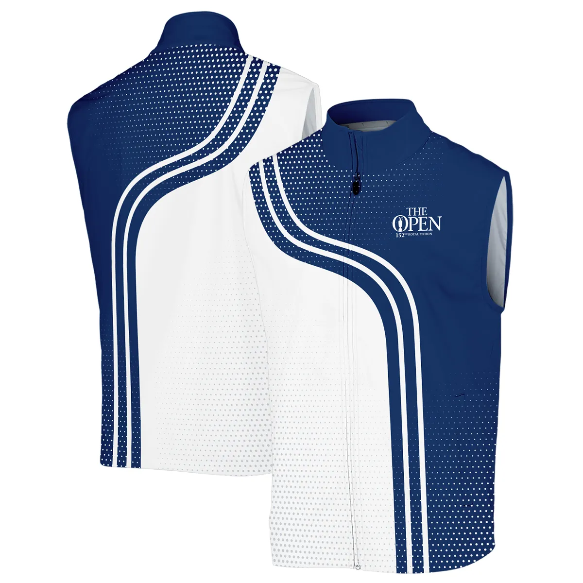 Golf Blue Mix White Sport 152nd Open Championship Pinehurst Callaway Quarter-Zip Jacket All Over Prints QTTOP1806A1CLWSWZ