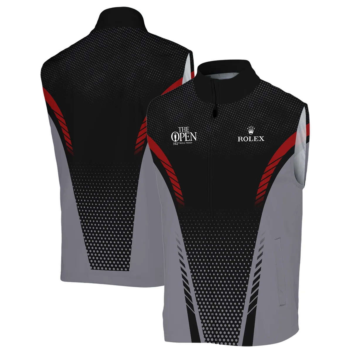 Golf Sport Style 152nd Open Championship Rolex Zipper Polo Shirt All Over Prints QTTOP250624A1ROXZPL