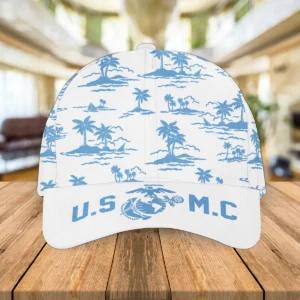 Hawaii Pattern Summer Beach Style U.S. Marine Corps Classic All over Print Cap